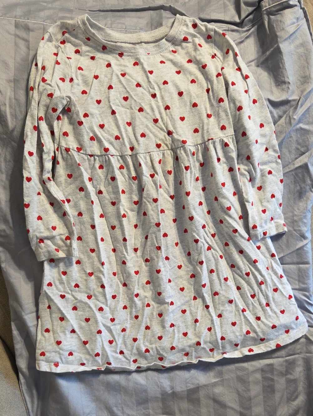 Old Navy White Dress with Red Heart Print